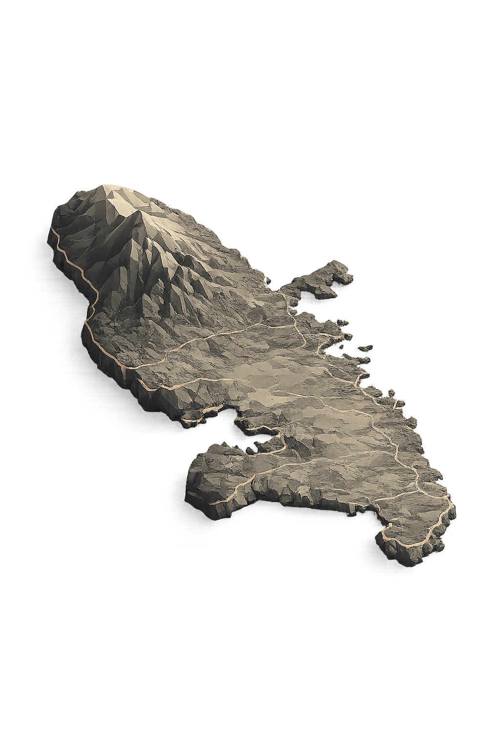 Carte de la Martinique — zone d'intervention Alucenter